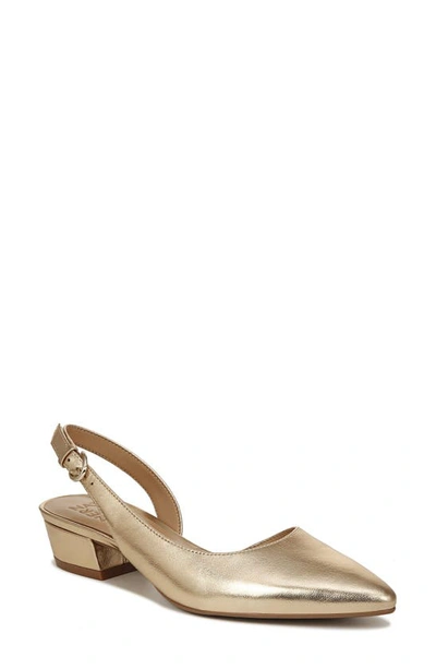 Naturalizer Banks Pump In Dark Gold Lizard Leather