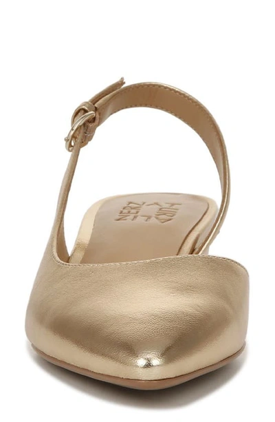 Naturalizer Banks Pump In Dark Gold Lizard Leather