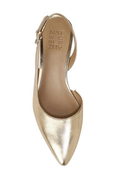 Naturalizer Banks Pump In Dark Gold Lizard Leather