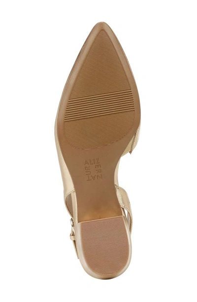Naturalizer Banks Pump In Dark Gold Lizard Leather