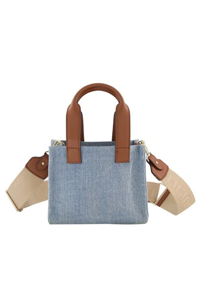 Shop True Religion Brand Jeans Canvas Mini Tote Bag In Denim