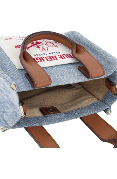 True Religion Brand Jeans Canvas Mini Tote Bag In Denim