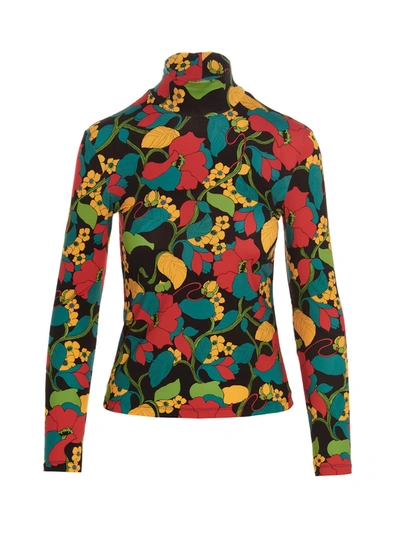 Shop La Doublej All-over Print Turtleneck Sweater In Multicolor