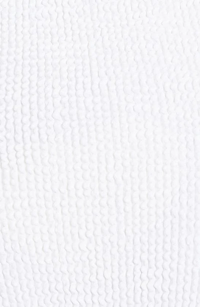 Shop Hunza G Pamela Crinkle One-piece Swimsuit In White