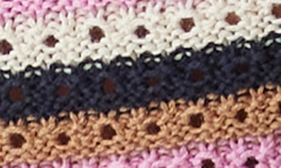 Shop Vero Moda Shaji Stripe Cotton Blend Knit Halter Top In Birch Stripes