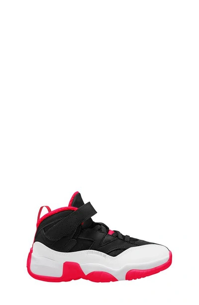 Shop Nike Kids' Jumpman Two Trey Sneaker In Black/ White/ Infrared
