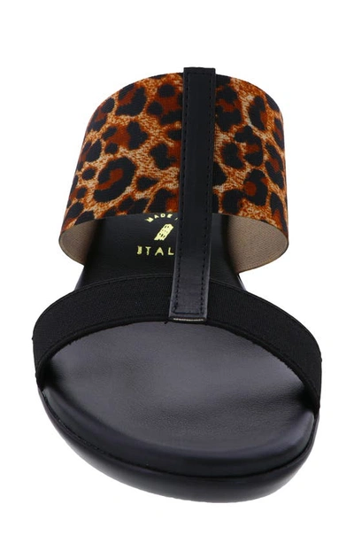 Italian Shoemakers Sadey Wedge Sandal In Leopard