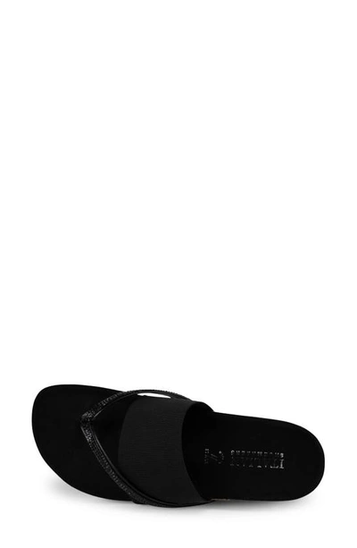 Italian Shoemakers Ziona Wedge Sandal In Black
