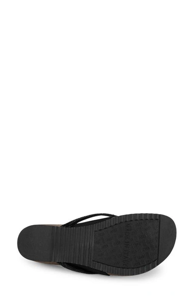 Italian Shoemakers Ziona Wedge Sandal In Black