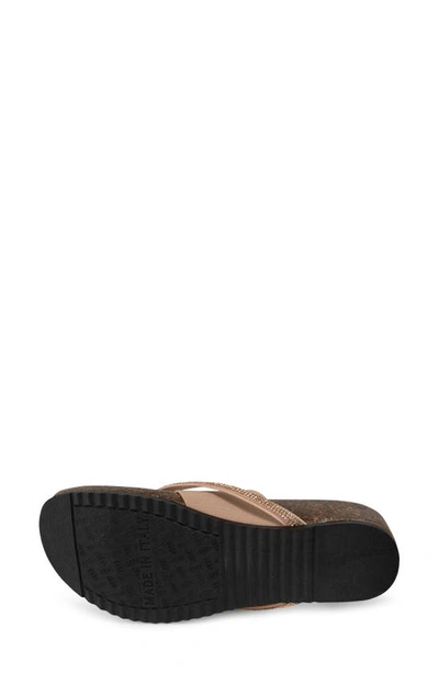 Italian Shoemakers Ziona Wedge Sandal In Natural