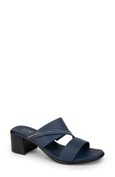 Shop Italian Shoemakers Coletty Mid Heel Sandal In Denim