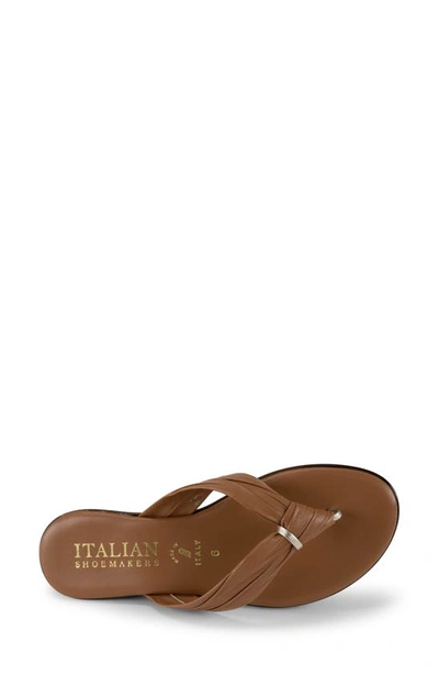 Shop Italian Shoemakers Aleena Thong Sandal In Tan