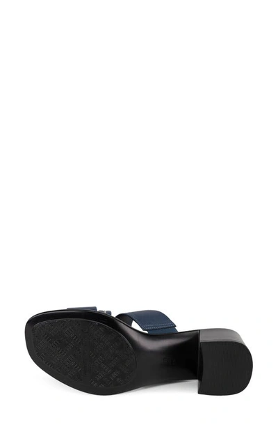 Italian Shoemakers Coletty Mid Heel Sandal In Denim