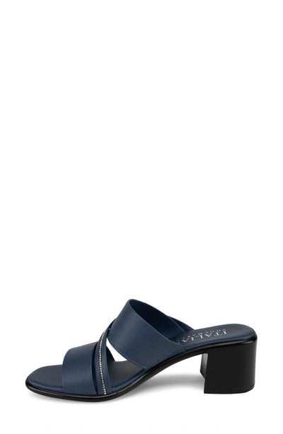Italian Shoemakers Coletty Mid Heel Sandal In Denim