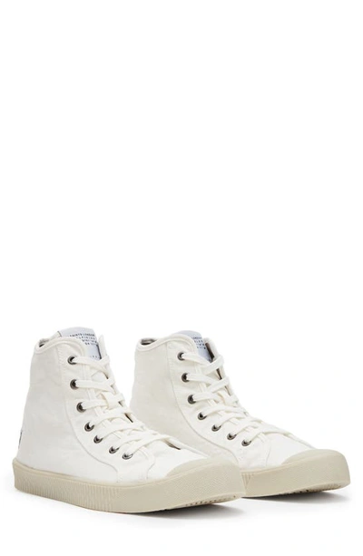 Shop Allsaints Max High Top Sneaker In White