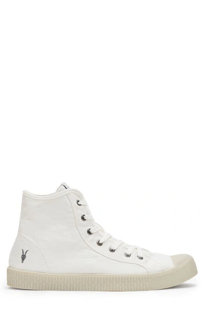 Shop Allsaints Max High Top Sneaker In White