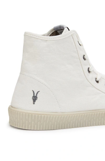 Shop Allsaints Max High Top Sneaker In White