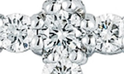 Shop Roberto Coin Tiny Treasures Diamond Cross Pendant Necklace In White
