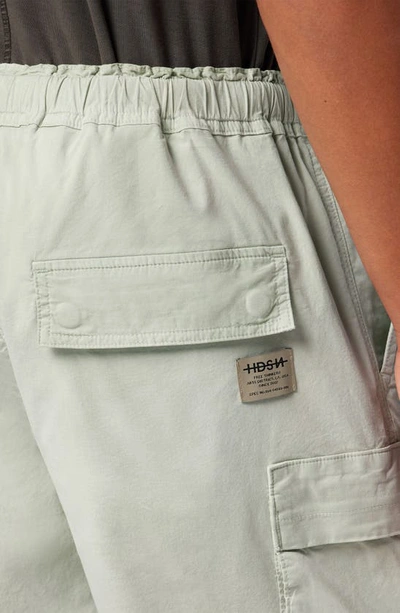 Shop Hudson Stretch Cotton Utility Shorts In Desert Sage