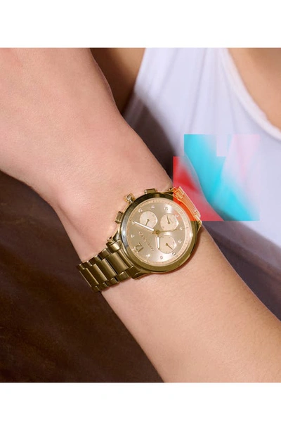 Shop Olivia Burton Sports Luxe Bracelet Watch, 38mm In Gold