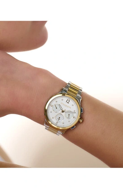 Shop Olivia Burton Sports Luxe Bracelet Watch, 38mm In Silver