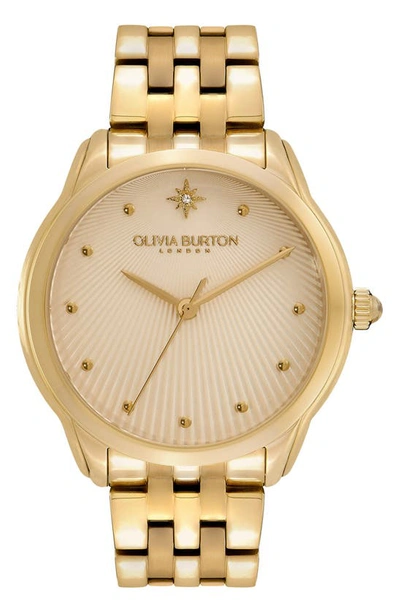 Olivia Burton Women's Celestial Starlight Ion Plated Gold-tone Steel Watch 36mm In Gold