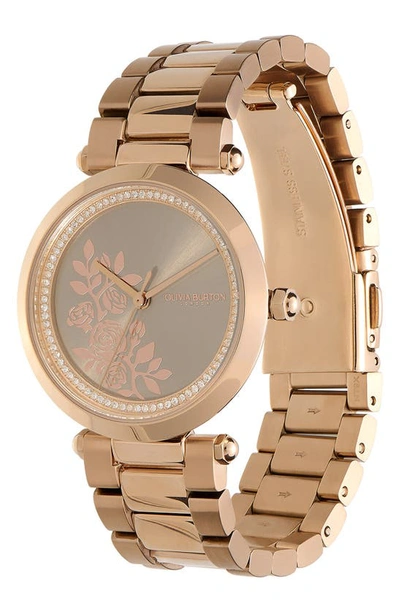 Shop Olivia Burton Signature Florals Bracelet Watch, 34mm In Grey