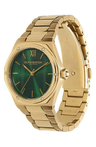 Shop Olivia Burton Sports Luxe Hexa Bracelet Watch, 33mm In Green