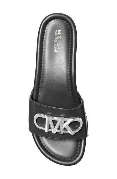 Shop Michael Michael Kors Parker Slide Sandal In Black