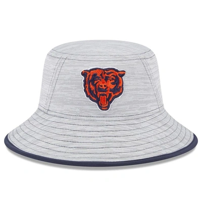 Shop New Era Gray Chicago Bears Game Bucket Hat