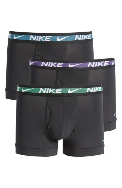 Shop Nike 3-pack Dri-fit Ultra Stretch Micro Trunks In Black Multi
