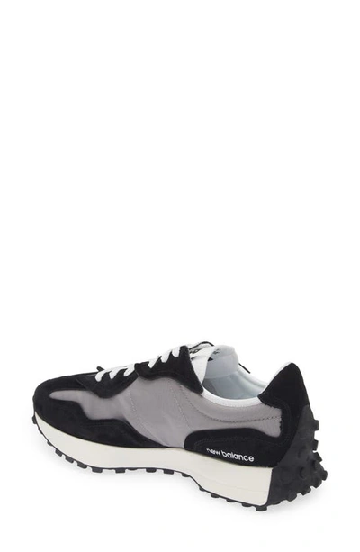 New Balance 327 Sneaker In Black/ Grey
