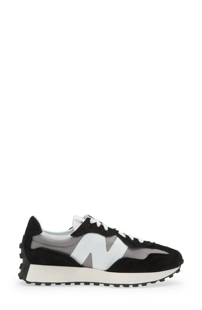 New Balance 327 Sneaker In Black/ Grey