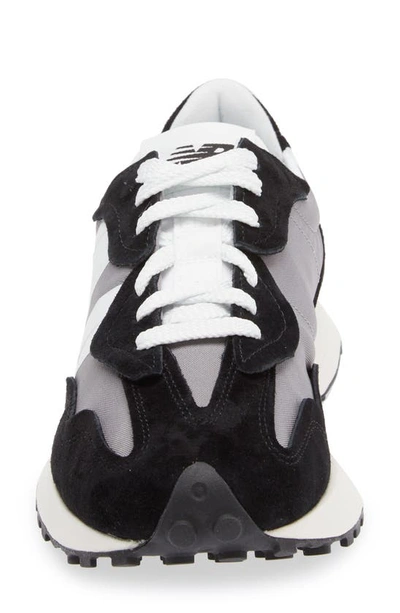 New Balance 327 Sneaker In Black/ Grey