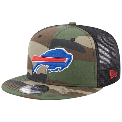 Men's Buffalo Bills New Era Black Shade Trucker 9FIFTY Snapback Hat