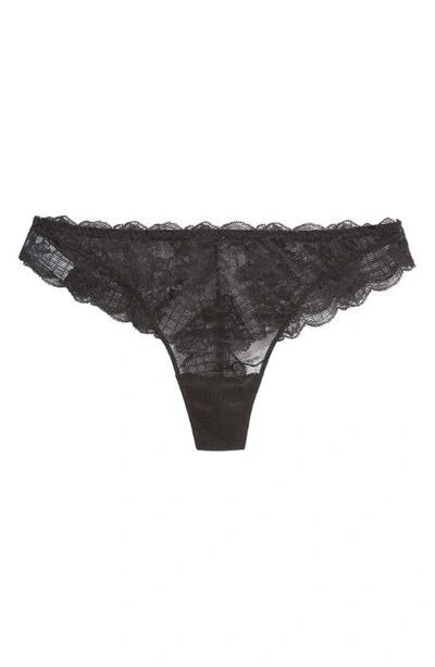 Shop Simone Perele Reve Tanga In Black