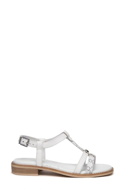 Shop Nerogiardini Logo T-strap Sandal In White