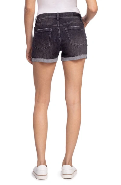 Shop Blanknyc Dress Down Party Washed Black Cutoff Denim Shorts In Sneak Preview