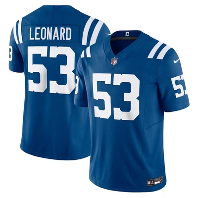 Men's Nike Shaquille Leonard Royal Indianapolis Colts Vapor F.U.S.E. Limited Jersey Size: Small