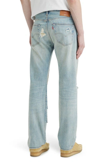 Shop Levi's 501® Original Ripped Patchwork Straight Leg Jeans In Grandmas House