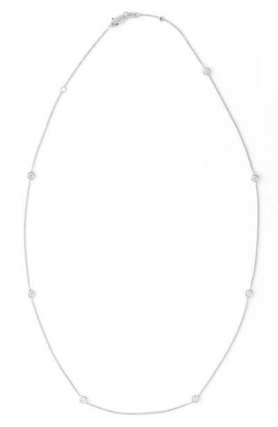 Shop Roberto Coin Diamond Seven Station Necklace In Yg