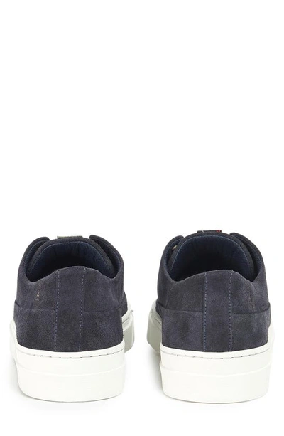 Shop Barbour Lago Sneaker In Navy Suede