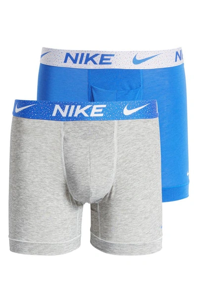 Shop Nike Dri-fit 2-pack Reluxe Boxer Briefs In Hyper Royal