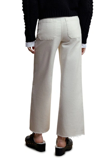 Mango Jeans Culotte High Waist Off White In Off White