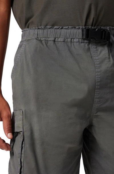 Shop Hudson Stretch Cotton Utility Shorts In Carbon