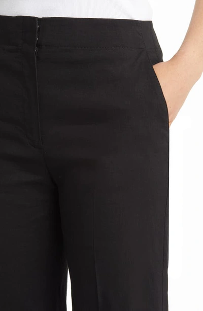 Shop Theory Clean Terena Wide Leg Crop Pants In Black