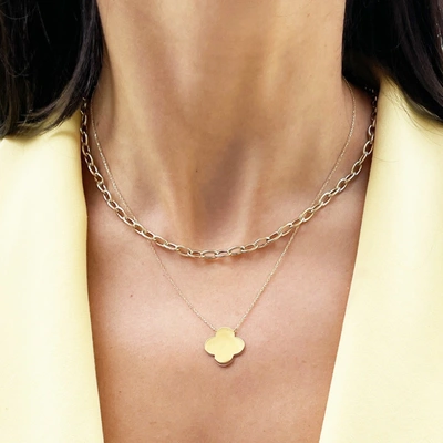Shop The Lovery Oval Link Chain Necklace In Gold
