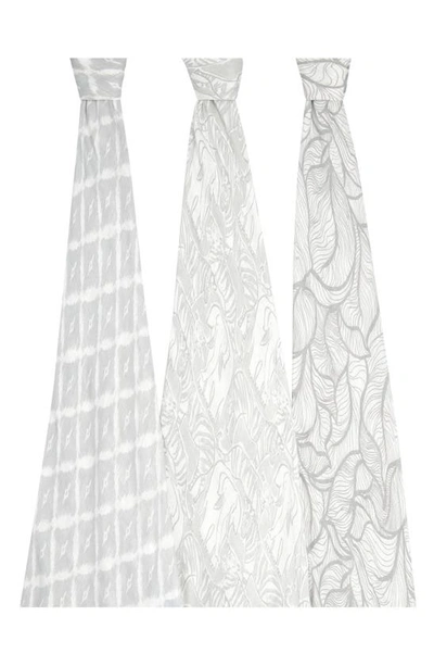 Aden + Anais 3-pack Silky Soft Swaddling Cloths In Culture Club