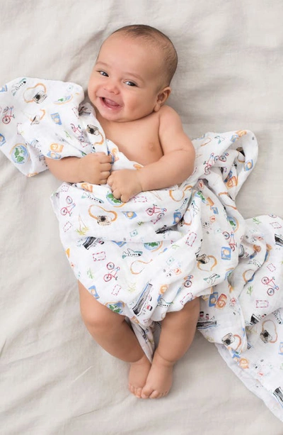 Shop Aden + Anais 4-pack Classic Swaddling Cloths In Around The World