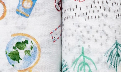 Aden + Anais 4-pack Classic Swaddling Cloths In Around The World